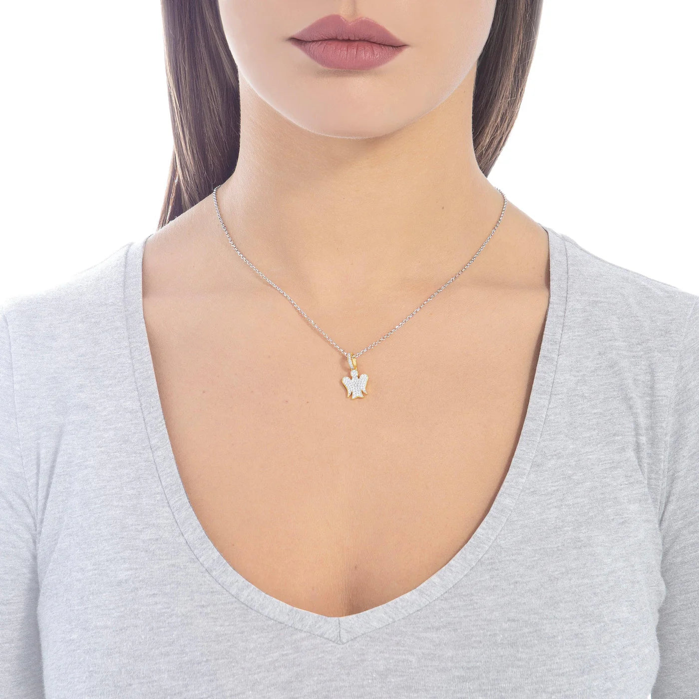 Collana Giannotti - ANGELO IN ARGENTO E ZIRCONI