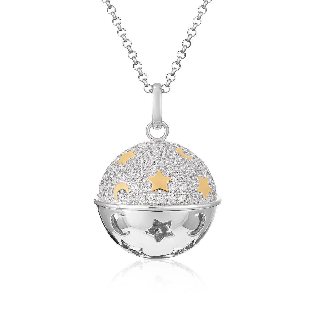 Collana Giannotti - CHIAMA ANGELI IN ARGENTO BIANCO E GIALLO E ZIRCONI