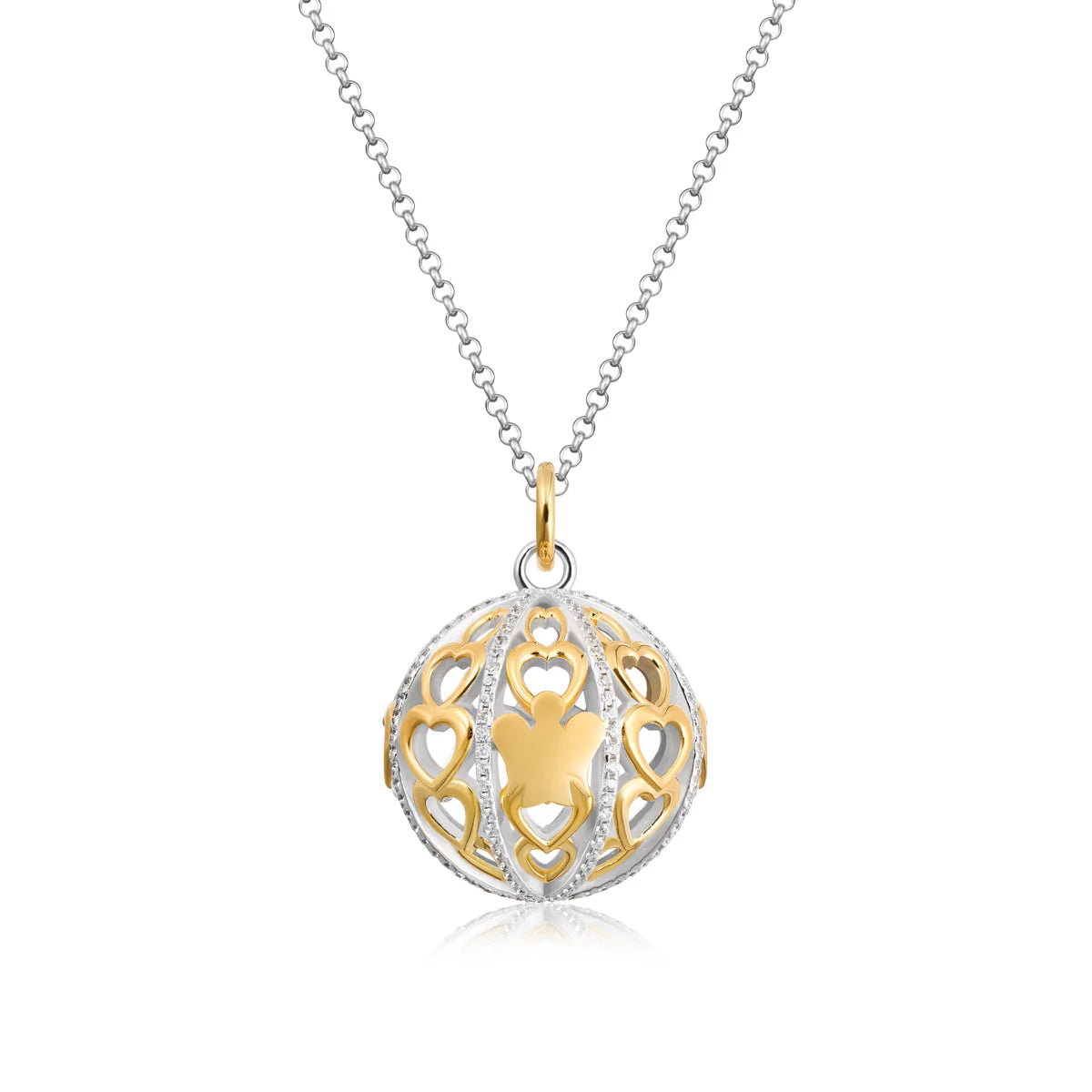 Collana Giannotti - CHIAMA ANGELI DORATO CUORI E ZIRCONI