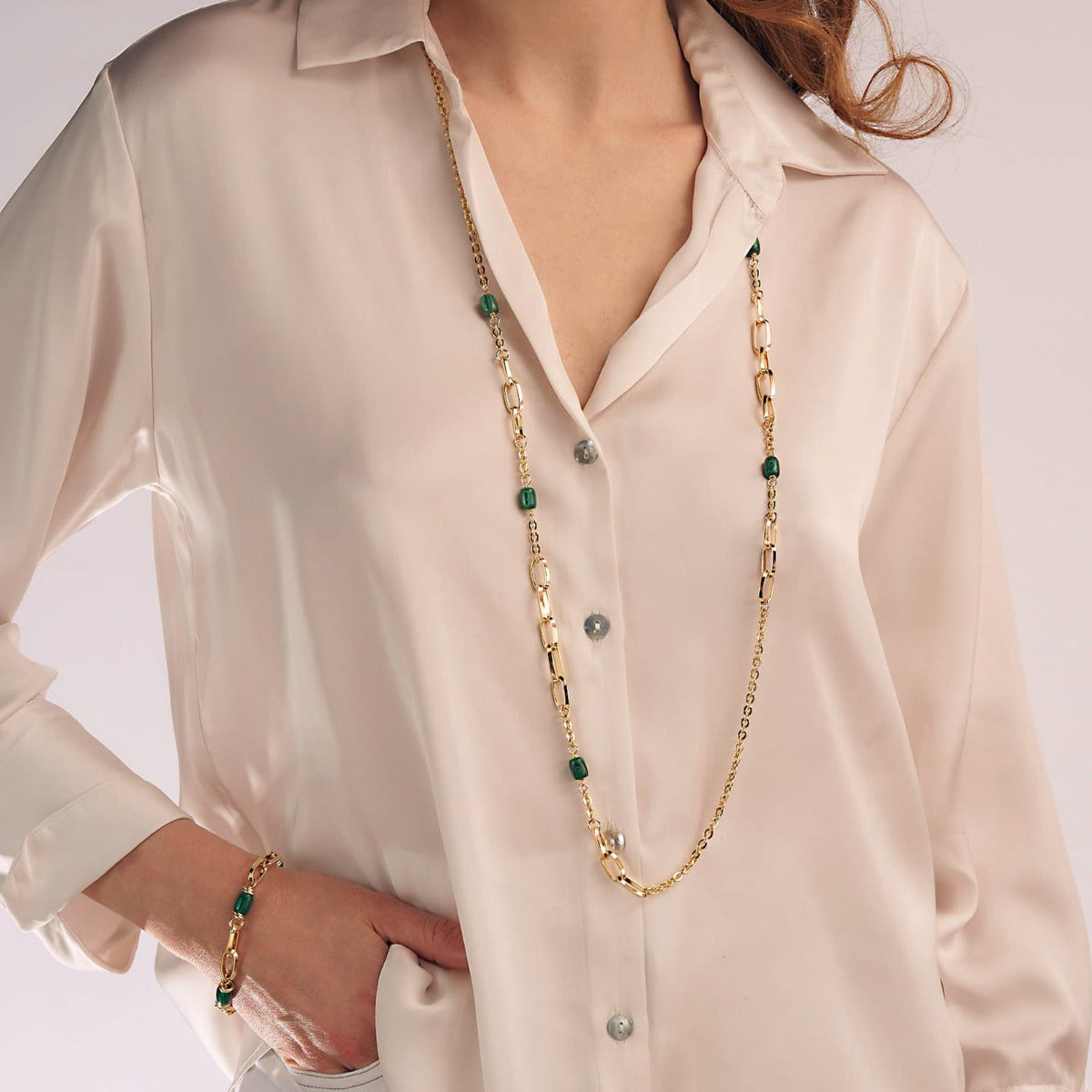 Collana Unoaerre - MALACHITE